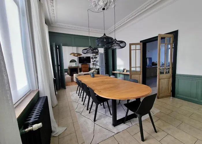 Grande Maison Bourgeoise Avec Cour Privative, 5 Chambres, Wifi, Proche Commerces Et Nature - Fr-1-510-186 Abscon